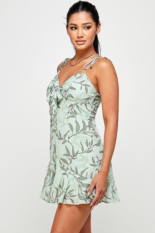 mint green sleeveless mini dress