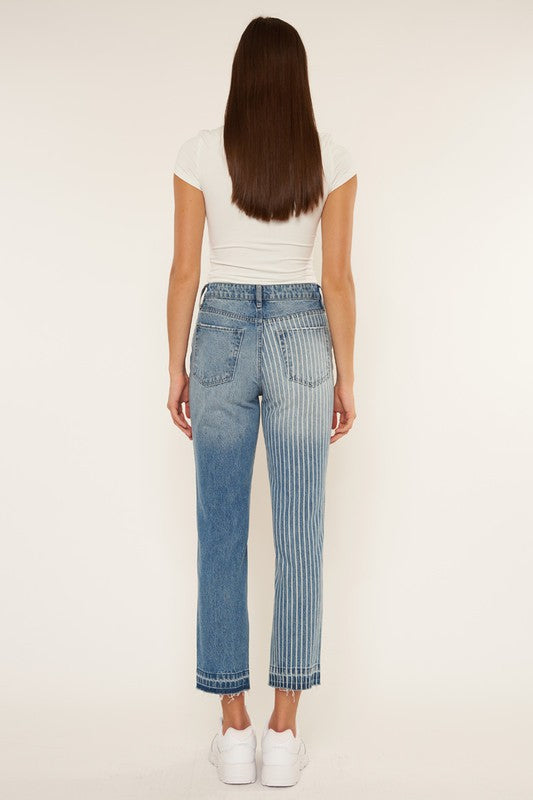 color block womens jeans