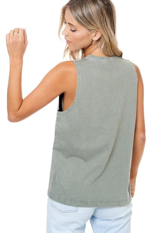 zutter sleeveless texas top
