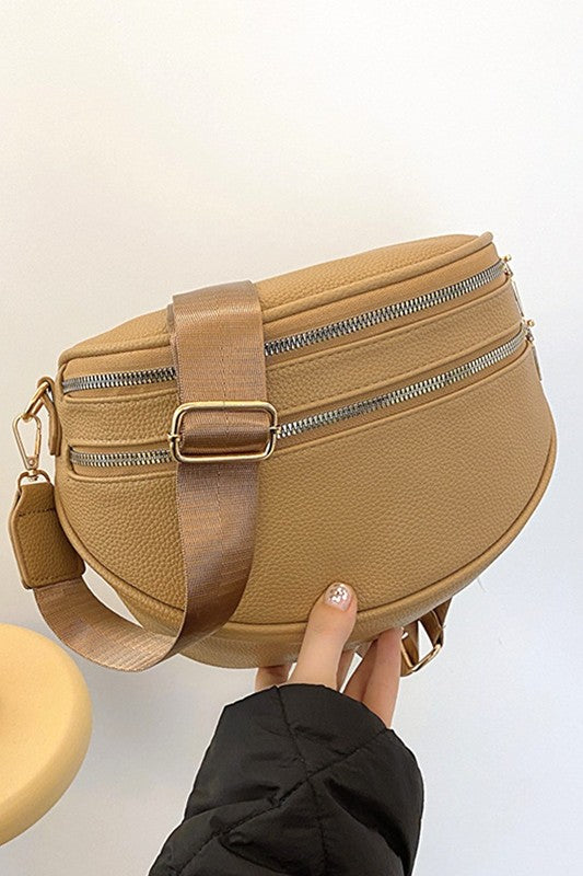 light brown crossbody purse