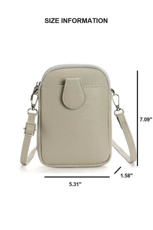 Vegan Leather Crossbody Bag