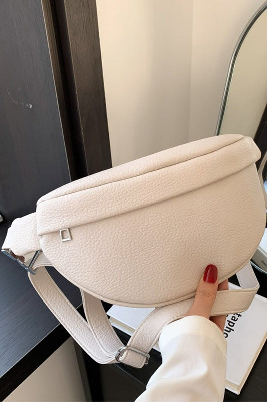 off white zipper crossbody bag