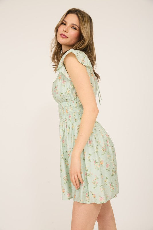 blu pepper fit and flare short dress