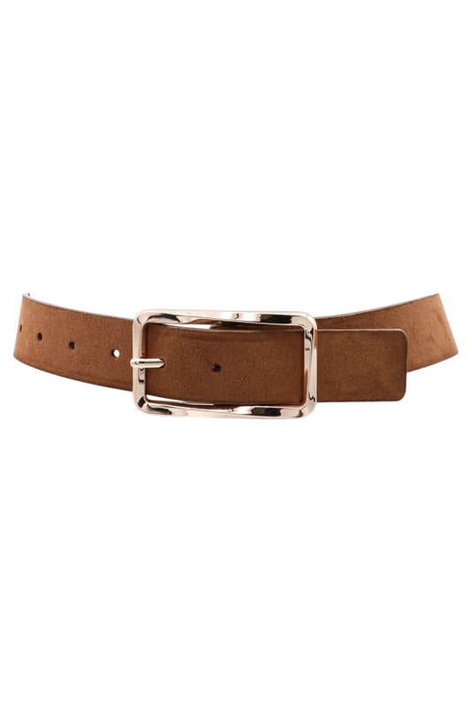 brown suede belt