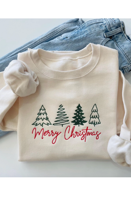 Cream Christmas sweatshirt