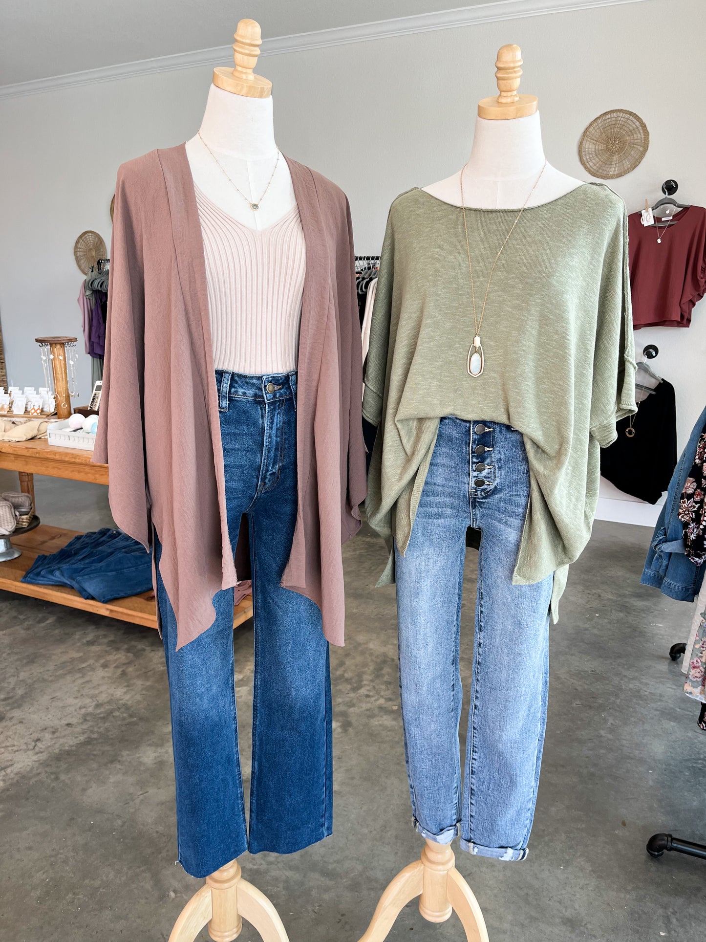 Mocha Kimono Sleeve Cardigan