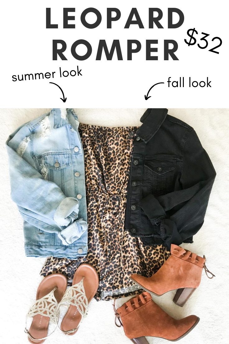 How to Wear a Leopard Romper From Summer to Fall