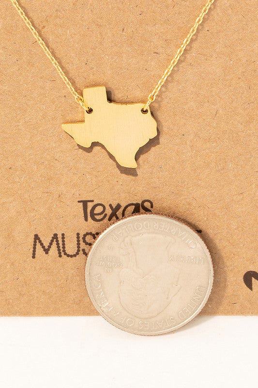 Texas Pendant Necklace