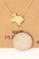 Texas Pendant Necklace