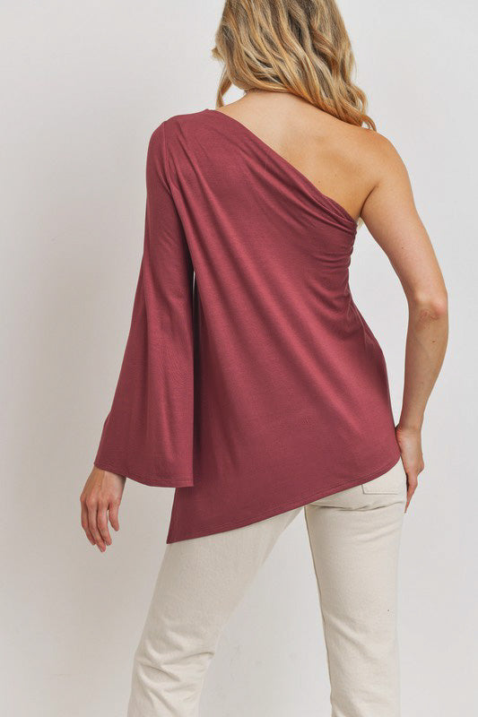 berry one long sleeve top