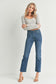 dark wash non distressed straight leg relaxed jeans