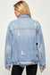 light wash oversized denim jacket