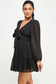 black long sleeve short dress