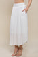 smocked pocket maxi skirt