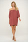 short off the shoulder dress