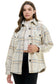 cream plaid shacket