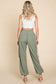 olive drawstring cargo pants