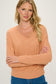 light orange dolman sleeve top