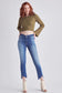 nature denim medium wash mid rise curve straight hem jeans