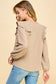 ruffle long sleeve loose fit top
