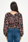long sleeve floral dressy top
