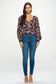 black and pink floral long sleeve top