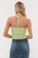 green knit cropped halter