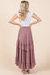 Mauve Smocked Convertible Strapless Skirt Dress