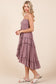 Mauve Smocked Convertible Strapless Skirt Dress