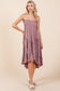 Mauve Smocked Convertible Strapless Skirt Dress