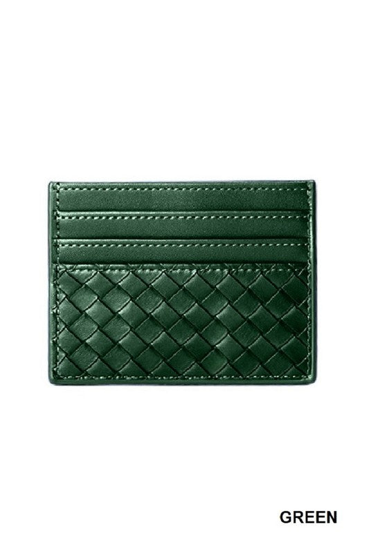 green small credit card holder
