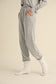 kimberly c grey brushed knit elastic waist pocket jogger pants lounge set