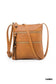 brown vegan leather crossbody bag