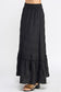 black basic maxi skirt