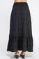 black basic long skirt