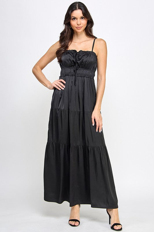 black semi formal long dresses