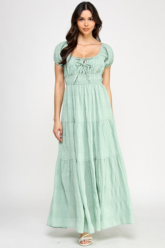 seafoam green maxi dress