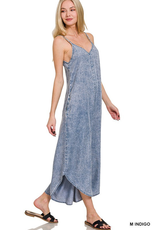 zenana flowy sleeveless jumpsuit