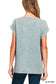 zenana gauze short sleeve round neck top