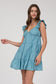 blu pepper mint sleeveless short dress