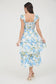 blu pepper floral ruffle midi dress