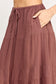 blush bj brown pocket skirt