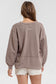 mocha lightweight long sleeve top
