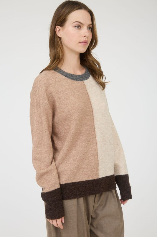 affordable color block sweater