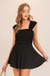 timing black sleeveless romper