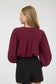 burgundy long sleeve dressy Christmas top