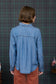 blu pepper denim button down shirt