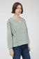 light green vintage washed long sleeve top