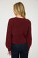 burgundy knit pullover sweater