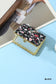 black floral rectangle mirror
